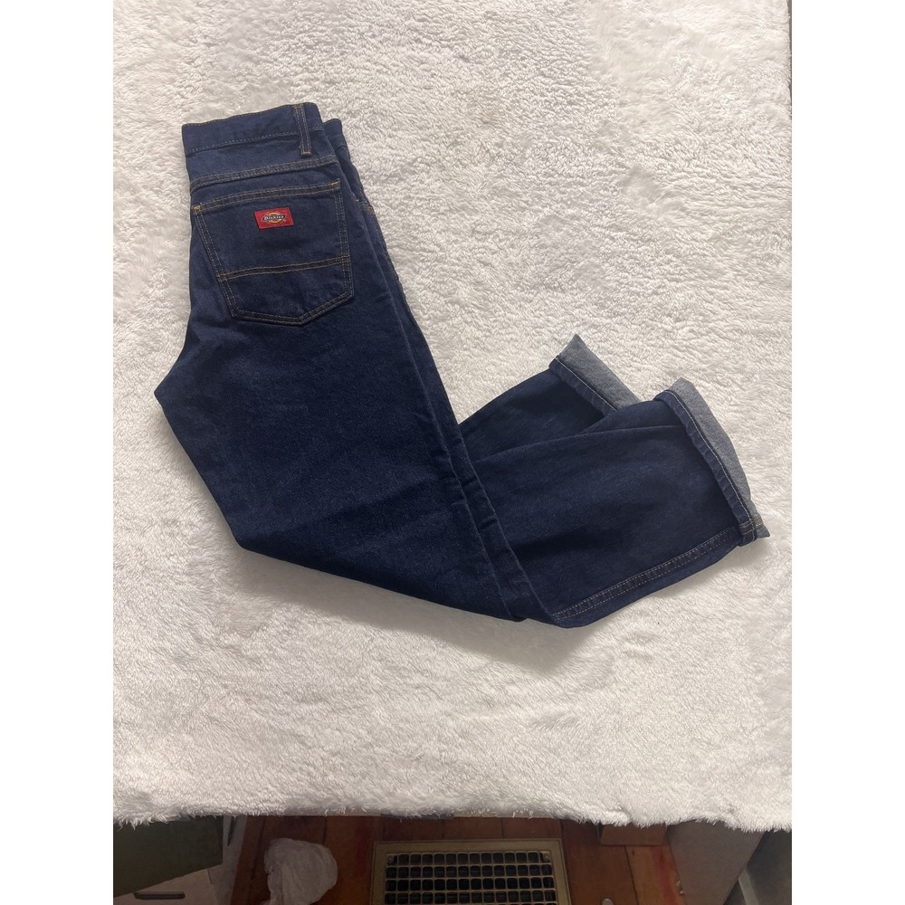 Dickies Jeans Mens 32x30 Blue Denim Straight Leg Classic Workwear Pants